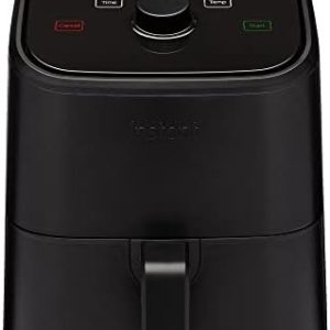 Instant Pot Vortex 2QT Mini Air Fryer,Small Air fryer that Crisps,Reheats,Bakes,Roasts for Quick Easy Meals, Includes over 100 In-App Recipes,is Dishwasher-Safe, from the Makers of Instant Pot, Black