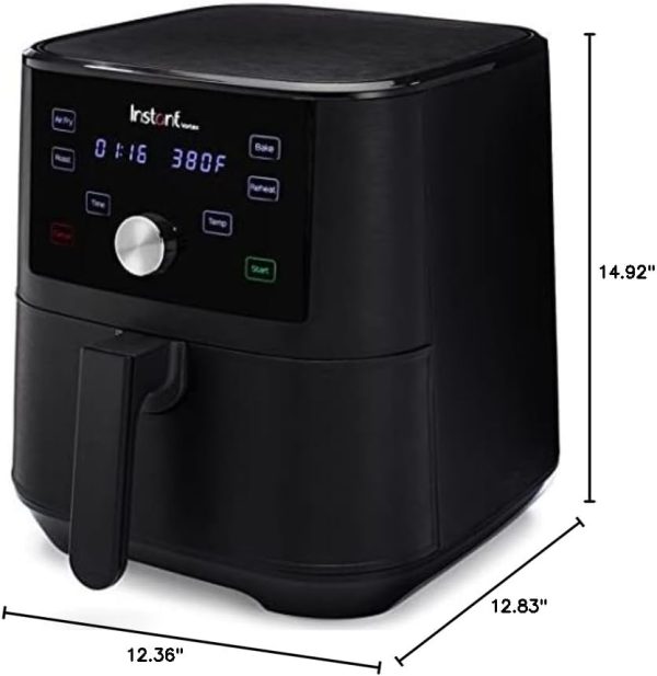 Instant Pot Vortex 2QT Mini Air Fryer,Small Air fryer that Crisps,Reheats,Bakes,Roasts for Quick Easy Meals, Includes over 100 In-App Recipes,is Dishwasher-Safe, from the Makers of Instant Pot, Black - Image 32
